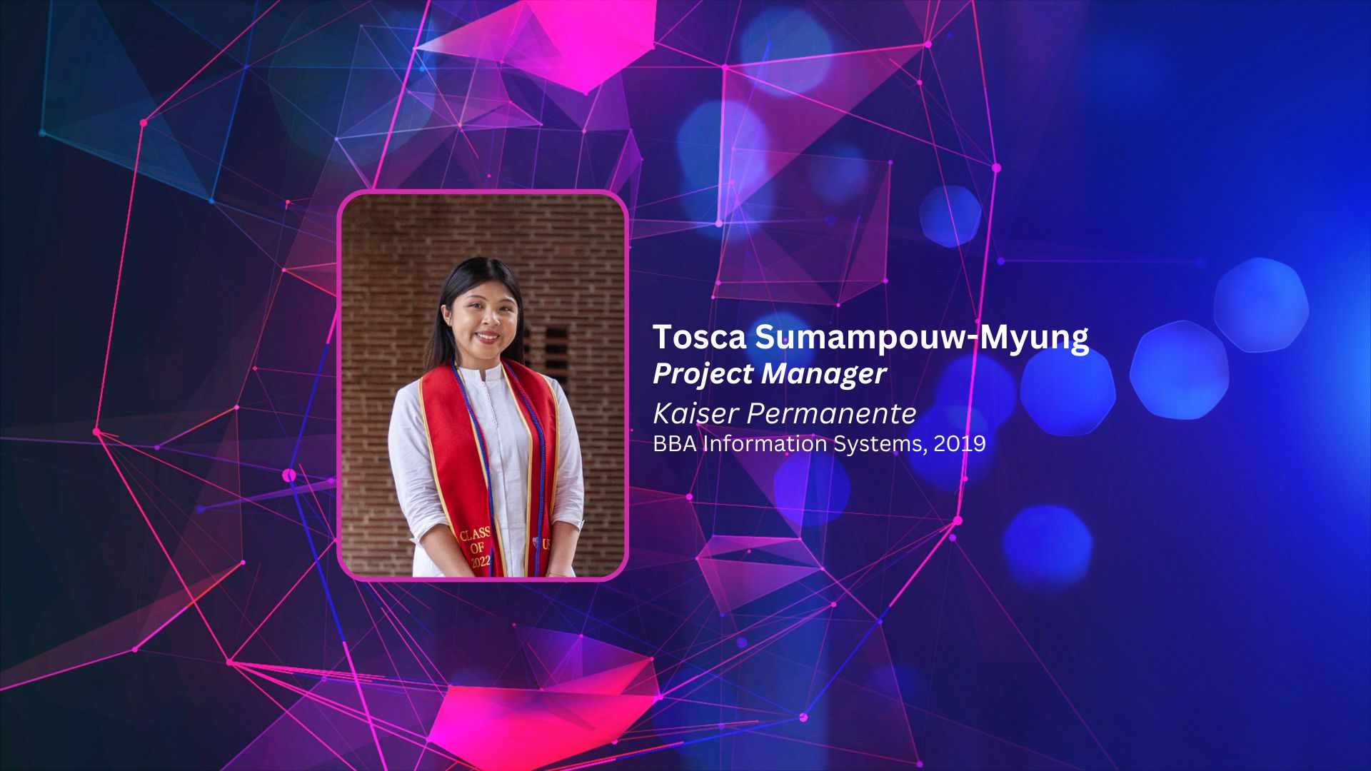 Alumni Spotlight: Tosca Sumampouw-Myung